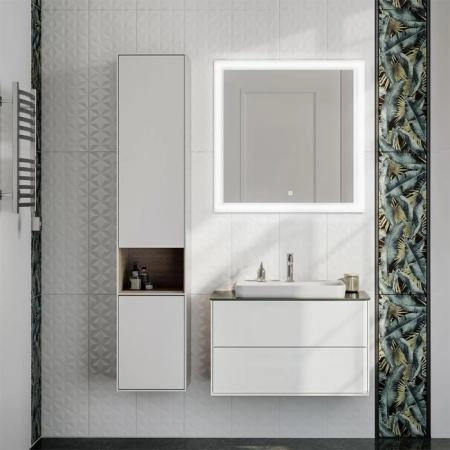 Раковина Kerama Marazzi PLAZA ПЛАЗА PLR.wbi.55.1 встраиваемая сверху 55, белая глянцевая