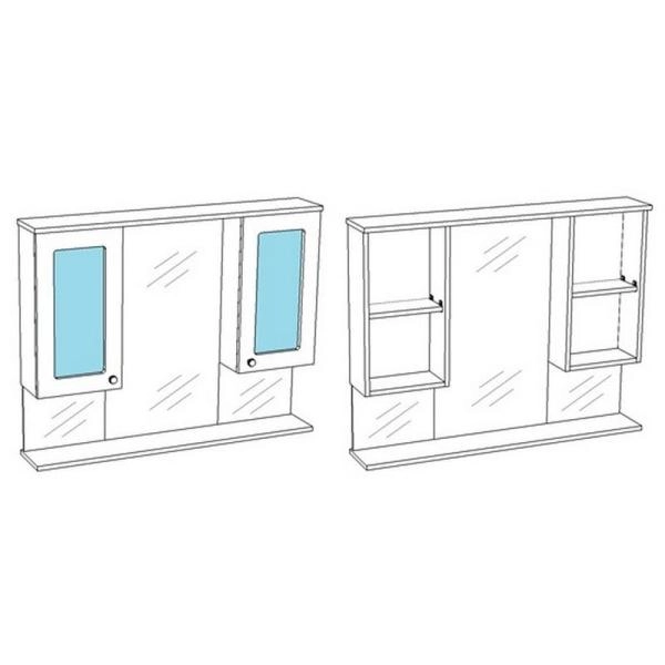 Зеркало-шкаф Corozo Прованс 105/С