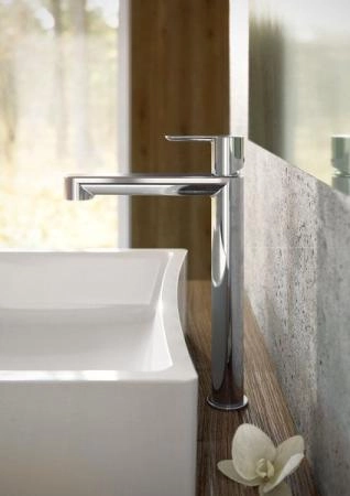 Смеситель для умывальника Ravak Puri PU 015.00 высокий X070114