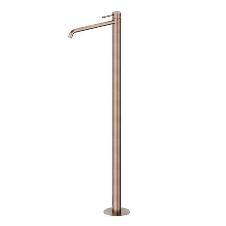 Newform X-STEEL 316 Смеситель для раковины, напольный, излив 28см., наружная часть, цвет: PVD Brushed copper bronze