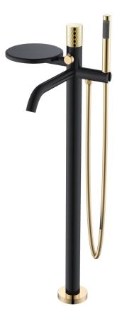 Смеситель STICK Boheme напольный BLACK DIAMOND GOLD 129-BG