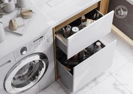 Тумба под раковину AQUATON Лондри 60 Дуб Сантана без фасада 1A266901LH0C0