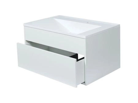 Тумба под раковину для ванной Uperwood Lotus подвесная, 80 см, белая