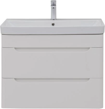 Тумба под раковину Aquanet София 80 белый глянец (2 ящика)