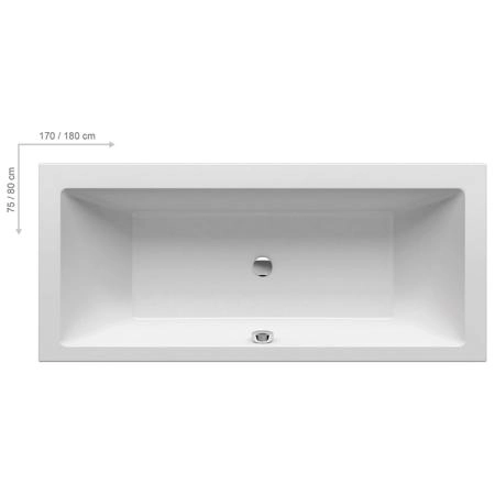 Ravak Formy 01 Slim Ванна 170х75см, встраиваемая, цвет: белый