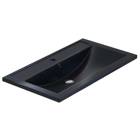 Раковина кварцевая Uperwood Foster Quartz 80 см, черная матовая, космос