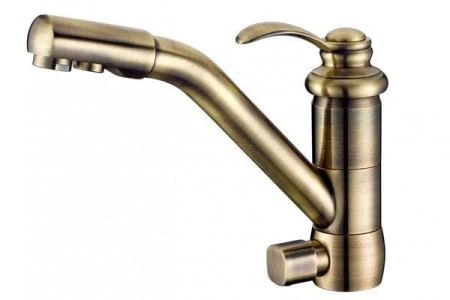 Смеситель для кухни ZORG Sanitary (ZR 400 KF-47-BR) бронза