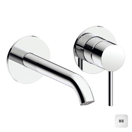 Almar Mixers Смеситель для раковины, настенный, цвет: белый матовый