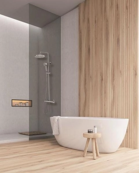 Душевая система Bossini Elios L10052.030, с однорычажным смесителем, верхний душ ? 250 мм, хром