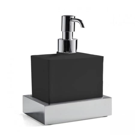 3SC SK 3.0 Дозатор настольный, композит Solid Surface, цвет: чёрный/хром