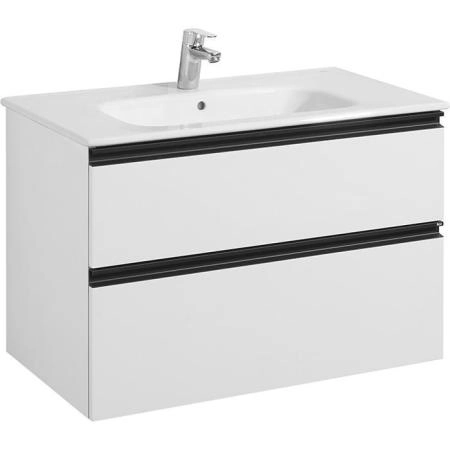 Roca Domi Тумба подвесная 80x45x51см, с 2 ящиками, цвет: белый