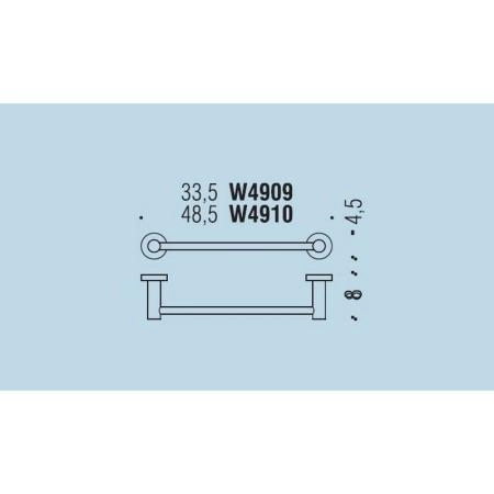 Полотенцедержатель Colombo Plus W4910 48.5см хром