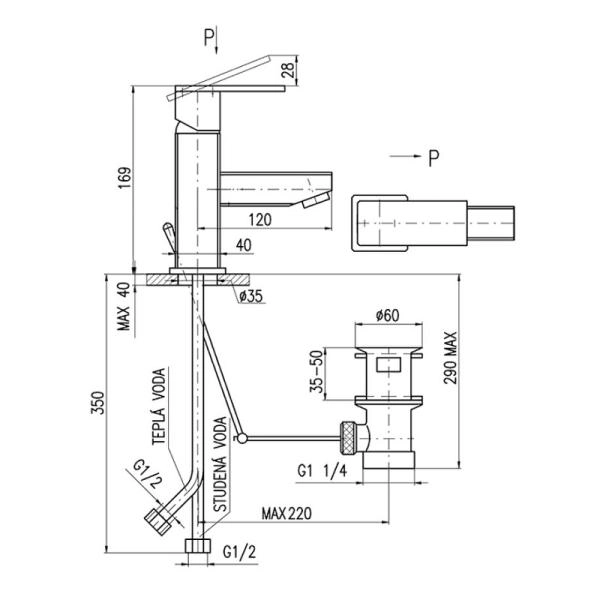 Смеситель Rav Slezak LOIRA LR527.5K для раковины с откр.стока