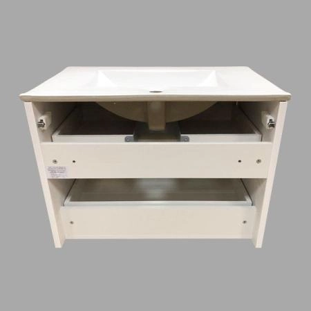 Тумба с раковиной Comforty Женева-75 дуб белый