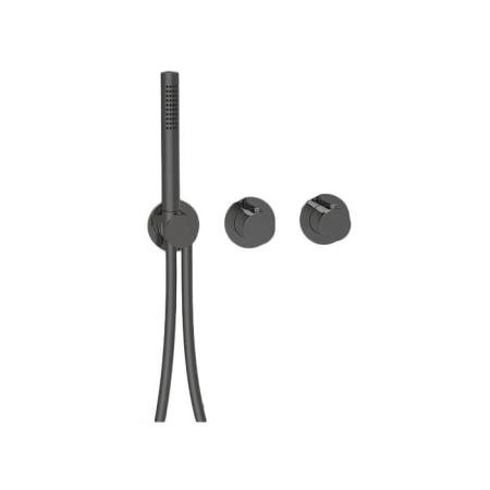 Almar Modular Смеситель для душа, настенный, термостатический, цвет: Absolute Black Brushed PVD