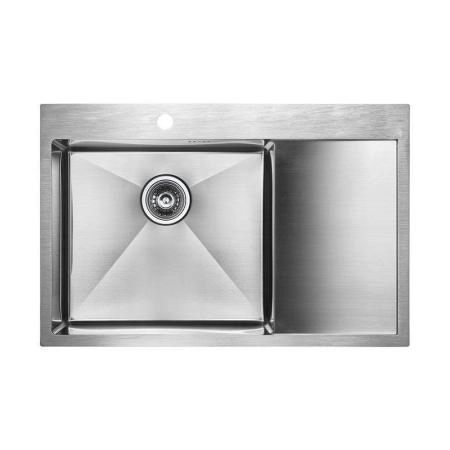 Кухонная мойка Paulmark ATLAN L PM217851-BSL левая 780х510мм брашированная нерж. Сталь