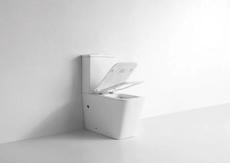 Унитаз Ceramalux K2170-1 безбодковый напольный с бачком сиденье микролифт 640*370*805, белый