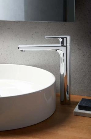 Смеситель Kludi Zenta Sl 482560565 для раковины - чаши 24 см, без донного клапана, хром