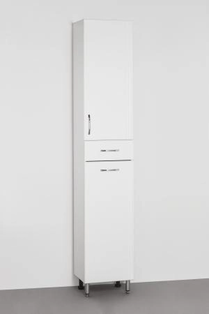 Шкаф для ванной Style Line Эко Стандарт 36 с бельевой корзиной напольный с ящиком