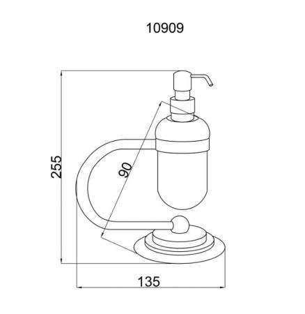 Настольный дозатор Boheme MURANO BRONZE 10909-BR