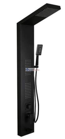 Душевая панель Frap F24005-6 черный для ванны