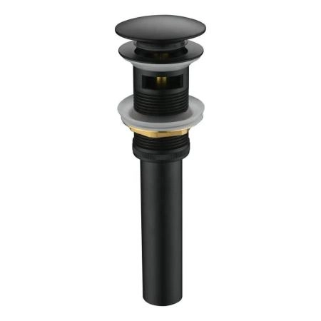 Донный клапан для раковины с переливом Maretti AC19P11560, черный