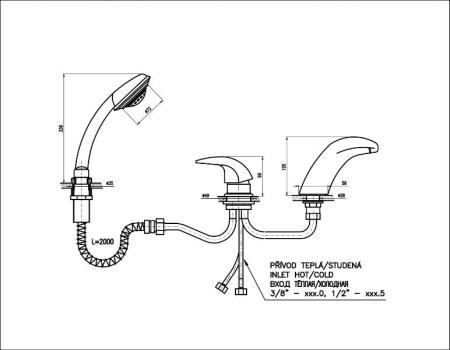 Смеситель Slezak RAV Dunaj D471.5Y хром