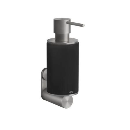 Gessi 316 Дозатор для жидкого мыла подвесной, цвет: шлифованная сталь/черный