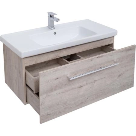 Тумба Dreja BIG INN 100 см под умывальник дуб кантри, подвесная