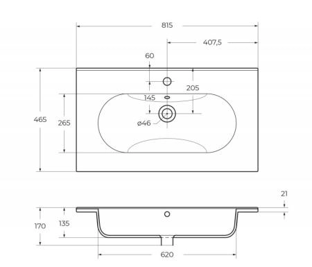 Тумба под раковину Belbagno KRAFT Bianco Opaco подвесная KRAFT-800-2C-SO-BO