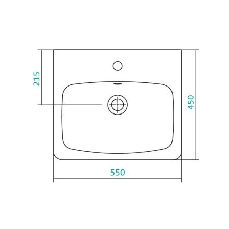 Раковина Santek Нео 1WH302185 55 см 1/отв