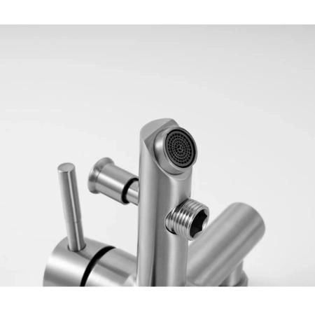 Смеситель KNOTLOR STREAMLINE SS-05, сатин