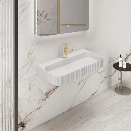 Раковина Vincea VWB-6SG75MW, 750*460*120, подвесная, цвет белый матовый искусственный камень