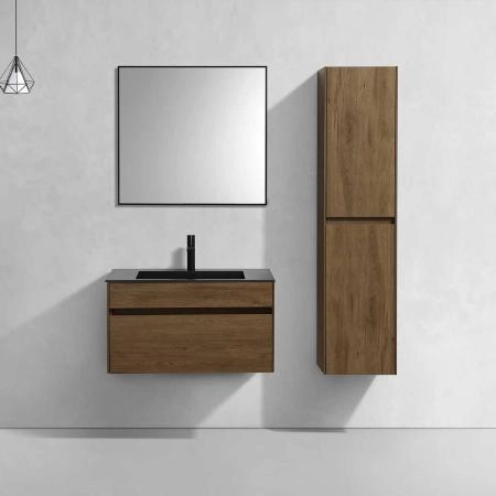 Тумба под раковину Vincea Chiara 800 подвесная, 1 ящик soft-close, цвет T.Oak