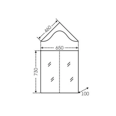Зеркало СаНта Аврора 65 116001