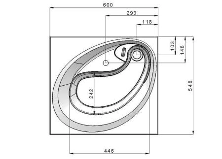 Раковина Madera Adel 100 на столешницу