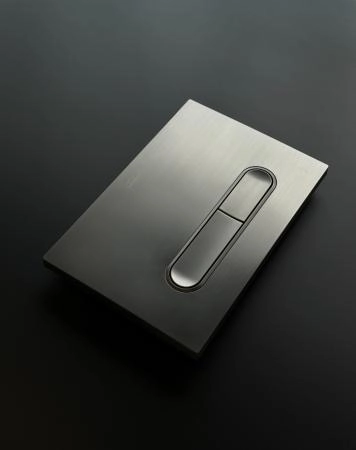 Кнопка для инсталляции Boheme пластик GUN METAL для инсталляций GEBERIT 667-GM