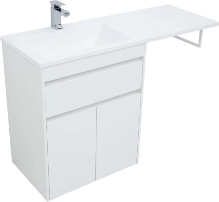Тумба под раковину Aquanet Токио 68 белый (напольная, 1 ящик, 2 дверцы)
