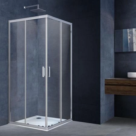 Душевой уголок Vincea Rapid VSS-3R90/10CL, (900-1000)x(900-1000), хром, стекло прозрачное