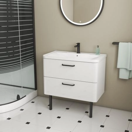 Тумба Veneciana TIBR 100 под умывальник Atlantica 100 белая