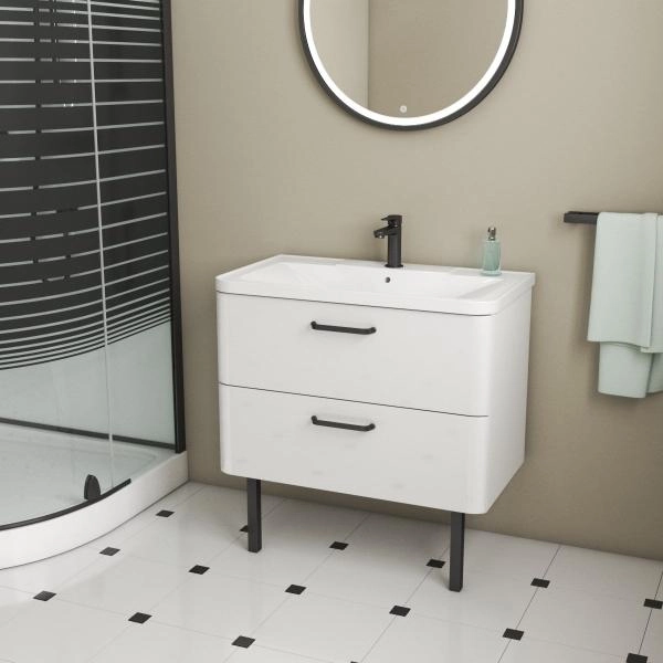 Тумба Veneciana TIBR 100 под умывальник Atlantica 100 белая