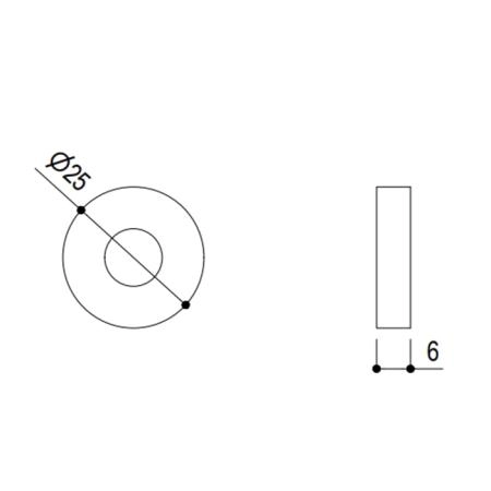 Ritmonio Elementa Fittings Кольцо для прутка D=2.5см, цвет: Brushed