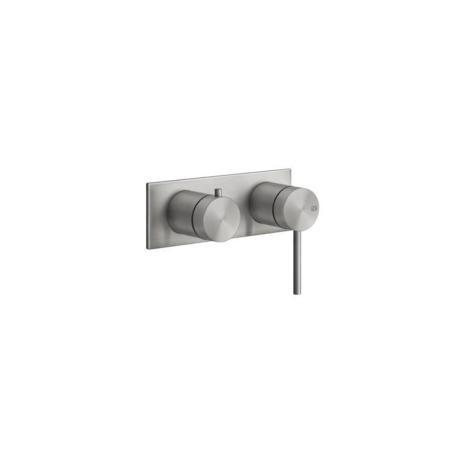 Gessi Shower316 Встраиваемый однорычажный смеситель, картридж Ø35 мм, на две позиции с автоматическим переключателем, цвет: шлифованная сталь