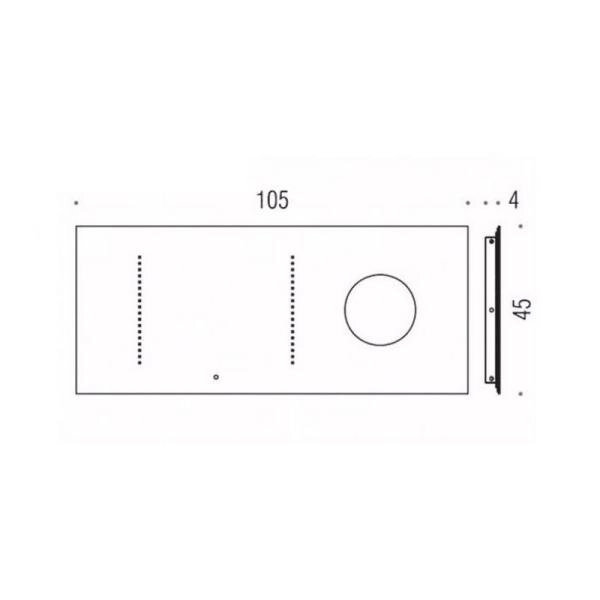 Зеркало Colombo Fashion Mirrors B2063 105х45см