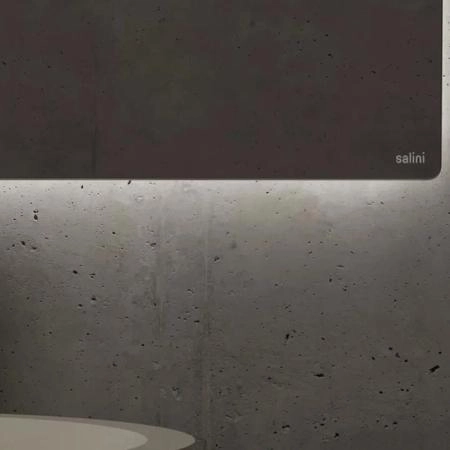 Salini Зеркало для ванны OMBRA 100х90х2.5см., с LED подсветкой, влагостойкое AGC Сrystalvision, сенс. выкл., крепления, обогрев, антизапот.