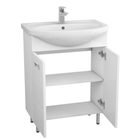 Тумба UNCORIA Рейн 60 белая под умывальник Уют