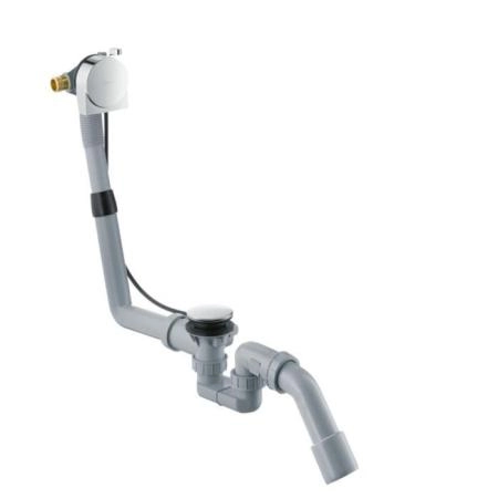 Hansgrohe Exafill S Слив-перелив для стандартных ванн, с функцией наполнения: подключение слева DN20, цвет: хром