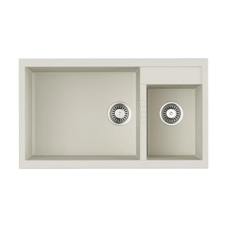 Кухонная мойка Omoikiri Tedori 86-2-LB-WH Tetogranit/белый 4993935