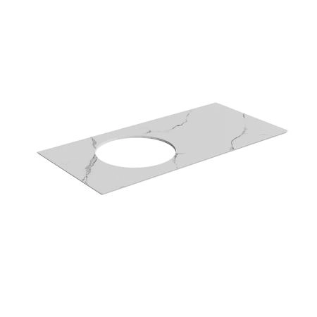 Столешница Kerama Marazzi ICONICO ИКОНИКО CO3.SG50008220R\100 Монте Тиберио 100 см, белая матовая, без отверстия под смеситель