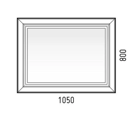 Зеркало LED Corozo Классика 1050*800, сенсор